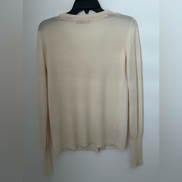 Zara cream cardigan v neck Size Medium - Picture 4 of 9